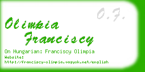 olimpia franciscy business card